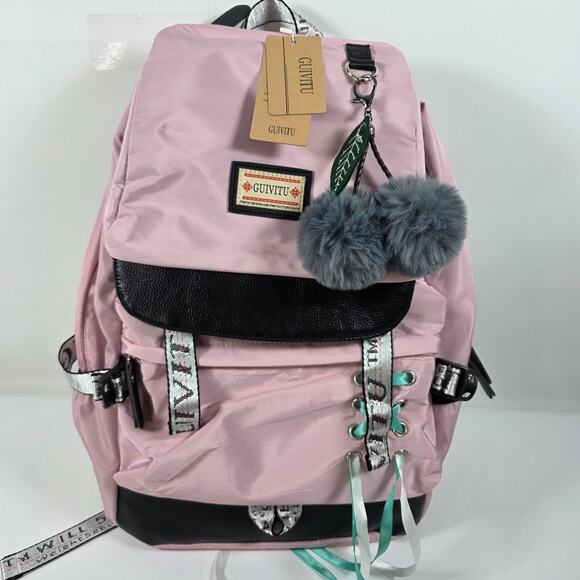GUIVITU Other - GUIVITU Girls Backpack School Children Bookbag Casual Pink Pencil Case Large
